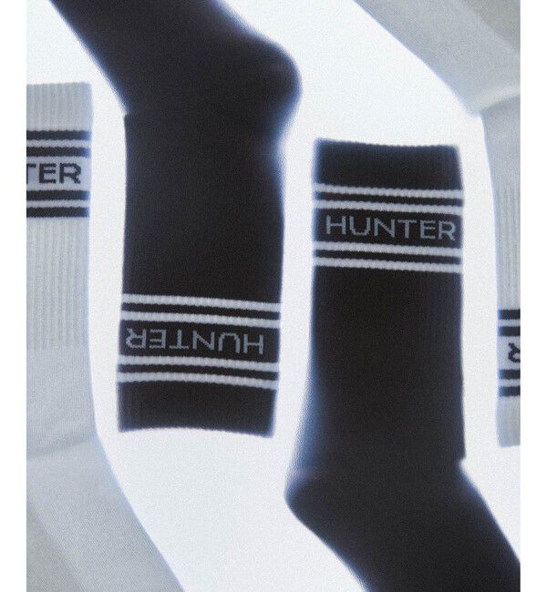 ADAM ET ROPE'「【HUNTER for ADAM ET ROPE'】別注 HUNTER BRANDED CREW 2PACK SOCKS」|ソックス|