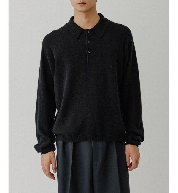 ADAM ET ROPE'「12GG カシミヤ ニット ポロシャツ」|ポロシャツ|