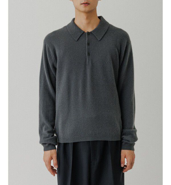 ADAM ET ROPE'「12GG カシミヤ ニット ポロシャツ」|ポロシャツ|
