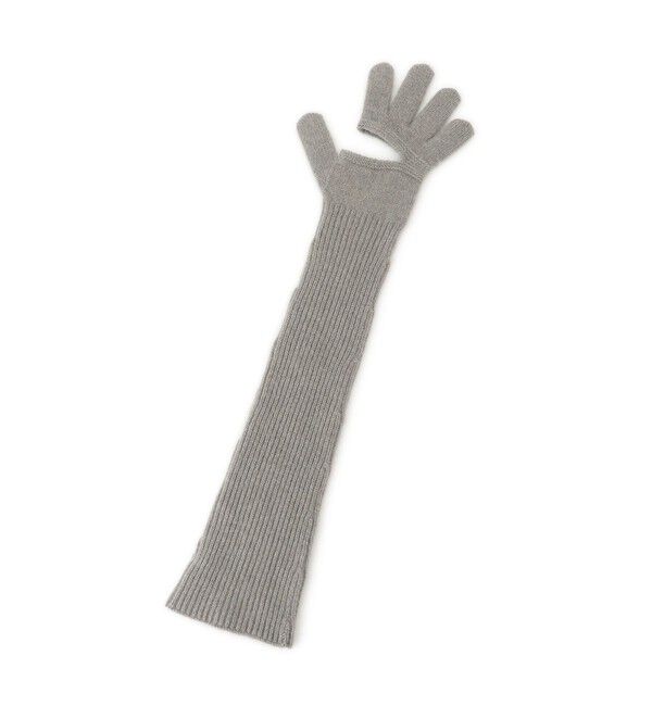 ADAM ET ROPE'「【EMOELLE】カシミヤロングニットグローブ」|手袋|