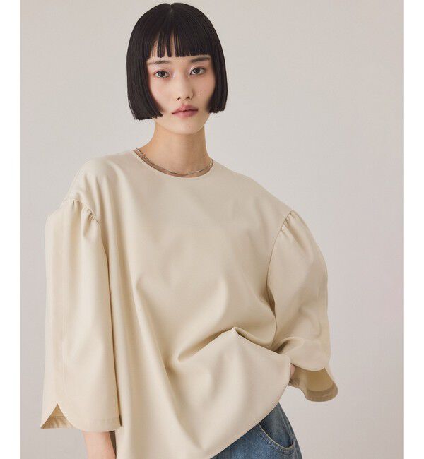 ADAM ET ROPE'「チューリップスリーブプルオーバー/UVカット」|シャツ・ブラウス|