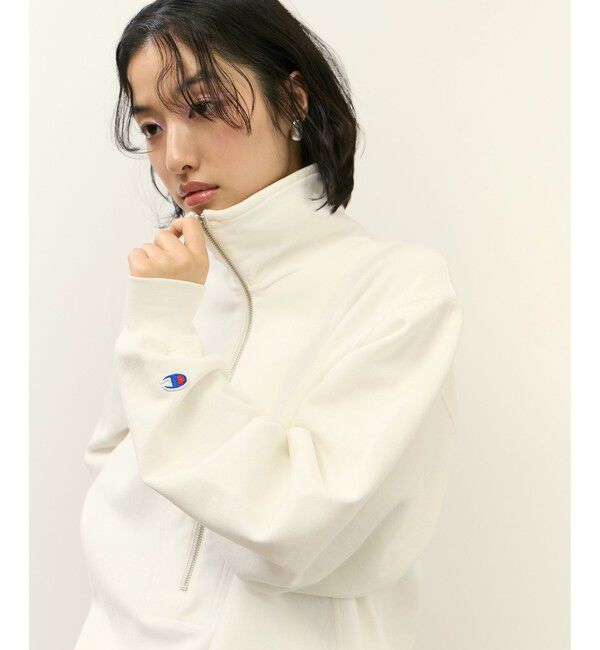 ADAM ET ROPE'「【Champion for ADAM ET ROPE'】別注 SWEAT HALF ZIP」|スウェット・ジャージ|