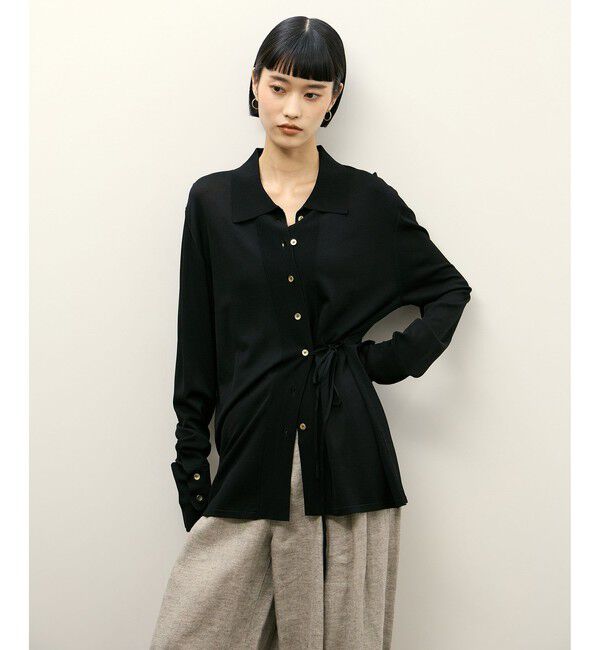 ADAM ET ROPE'「ニットシャツカーディガン」|カーディガン|