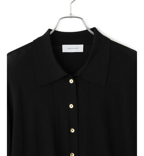 ADAM ET ROPE'「ニットシャツカーディガン」|カーディガン|