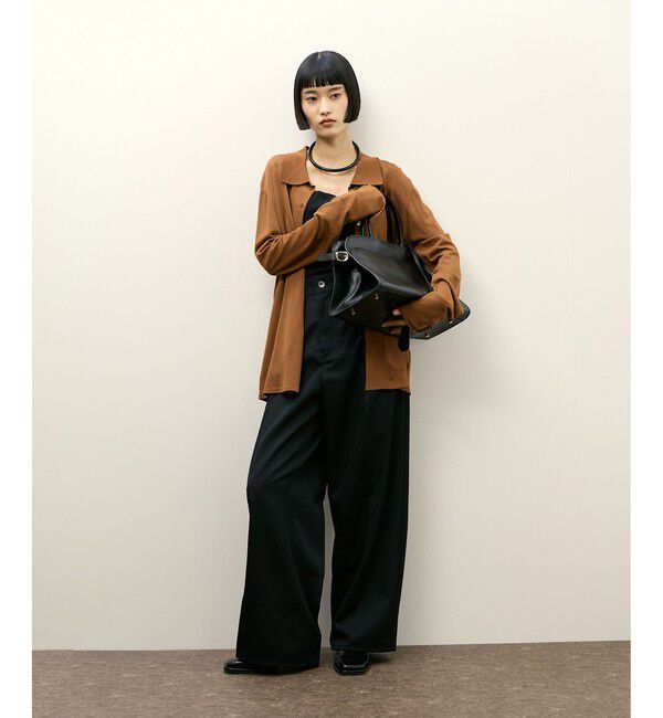 ADAM ET ROPE'「ニットシャツカーディガン」|カーディガン|