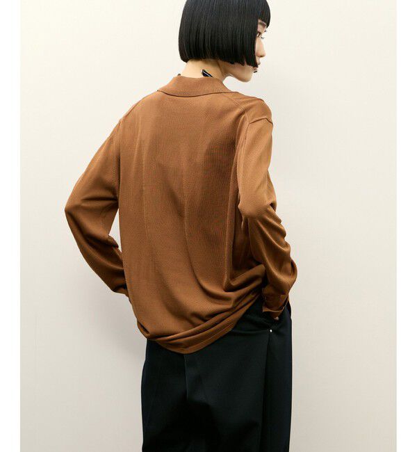 ADAM ET ROPE'「ニットシャツカーディガン」|カーディガン|