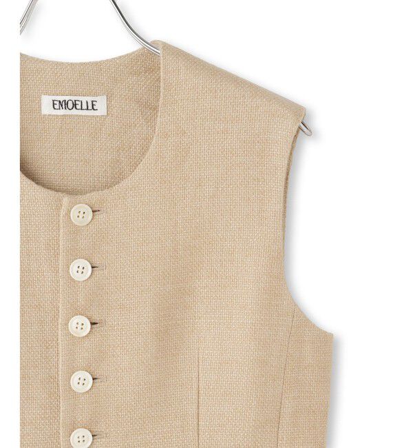 ADAM ET ROPE'「【EMOELLE】ソフトシェイプジレ」|ベスト・ジレ|