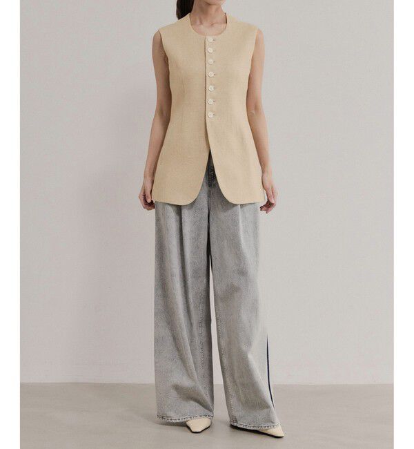 ADAM ET ROPE'「【EMOELLE】ソフトシェイプジレ」|ベスト・ジレ|