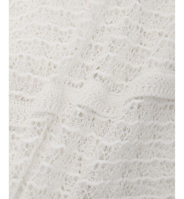 ADAM ET ROPE'「【EMOELLE】透かし編みカーディガン」|カーディガン|