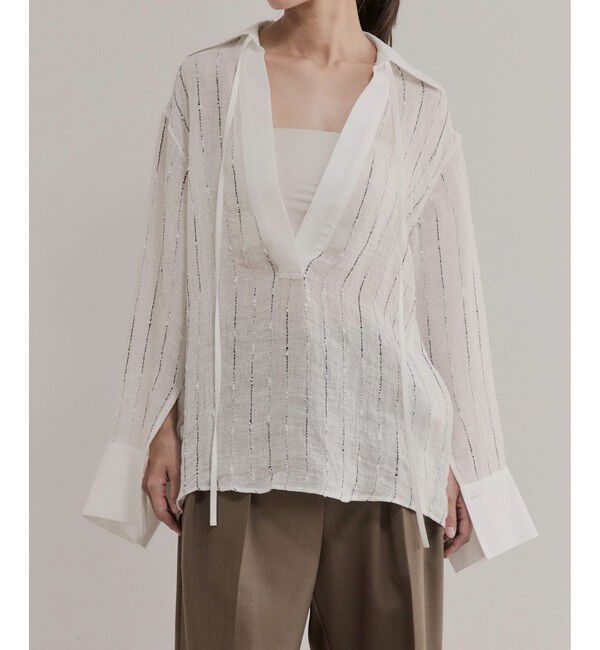 ADAM ET ROPE'「【EMOELLE】リラクシーシャツ」|シャツ・ブラウス|