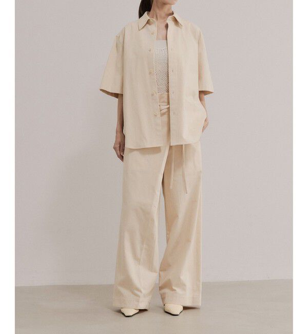 ADAM ET ROPE'「【EMOELLE】ハーフスリーブシャツ」|シャツ・ブラウス|