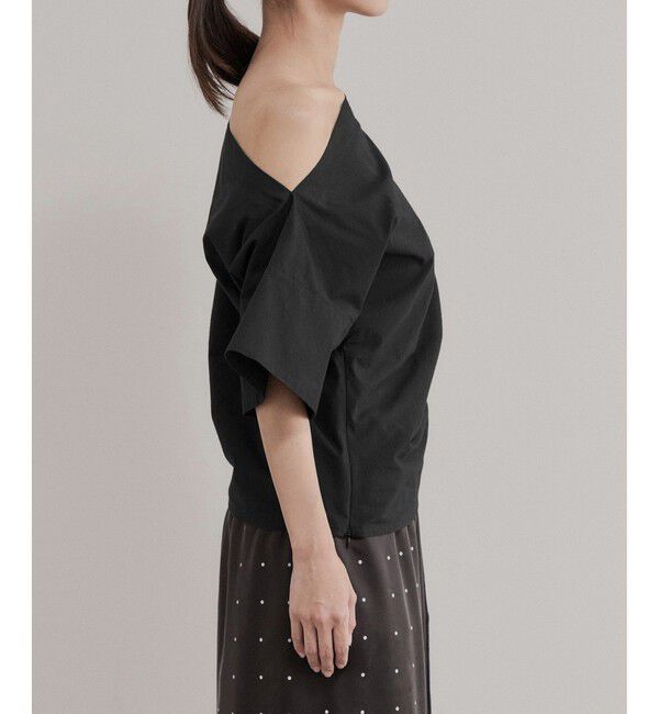 ADAM ET ROPE'「【EMOELLE】アシメスタイルトップス」|Tシャツ・カットソー|