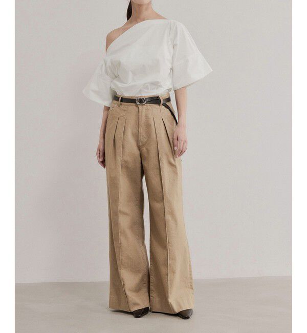 ADAM ET ROPE'「【EMOELLE】アシメスタイルトップス」|Tシャツ・カットソー|