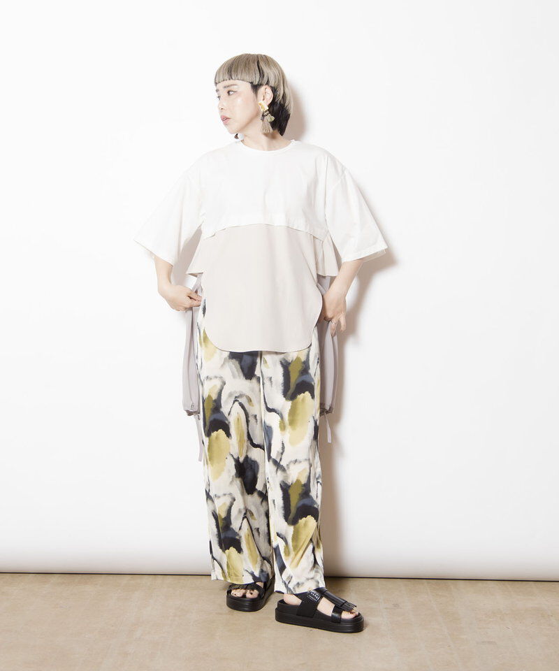  「バックフリルTシャツ」|Tシャツ・カットソー|