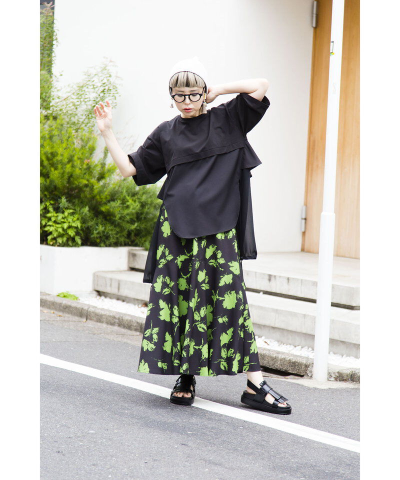  「バックフリルTシャツ」|Tシャツ・カットソー|