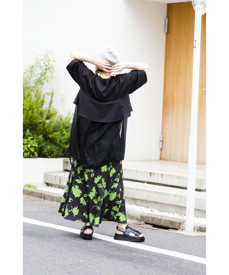  「バックフリルTシャツ」|Tシャツ・カットソー|