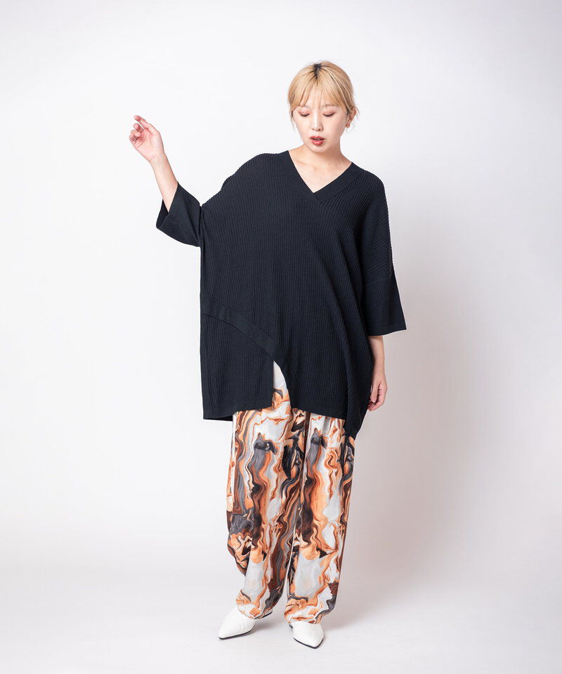  「Vネックニットプルオーバー」|ニット・セーター|