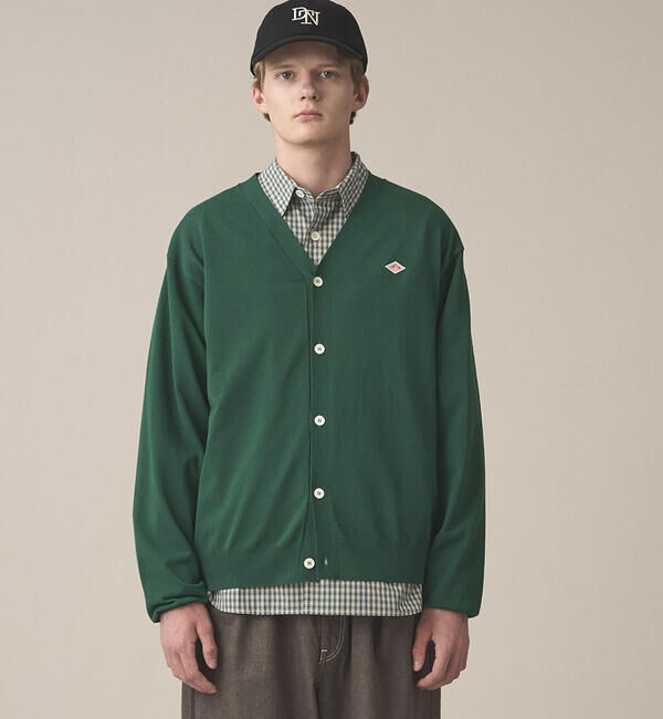 DANTON「DANTON | ジャージーニット Vネックカーディガン MEN」|ニット・セーター|