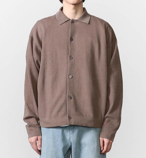 ORCIVAL「ORCIVAL | ハーフミラノニット 衿付きニットカーディガン MEN」|カーディガン|