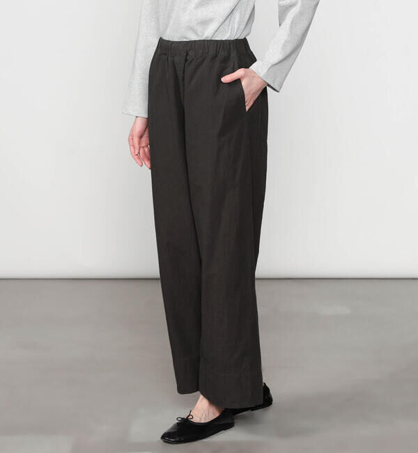 ORCIVAL「ORCIVAL | コットン フレアイージーパンツ WOMEN」|チノ|BLACK系1