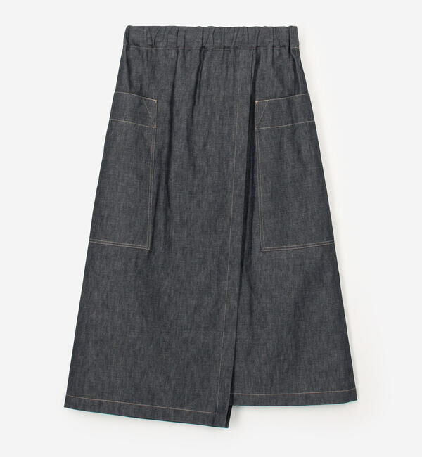  「nicholson & nicholson | デニム ラップスカート WOMEN」|スカート|