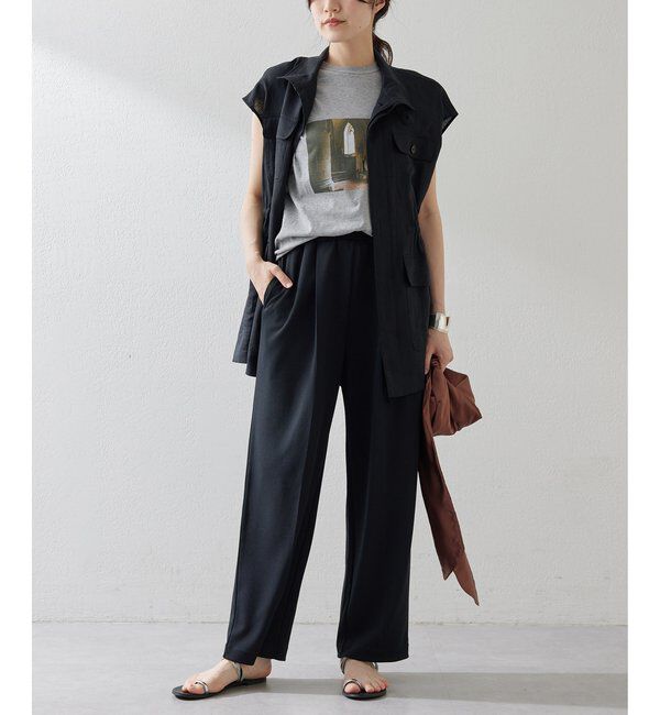  「カットジョーゼットパンツ」|チノ|