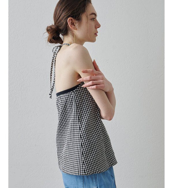 Drawing Numbers「【Drawing Numbers】オーガニックコットンホルターキャミソール」|シャツ・ブラウス|