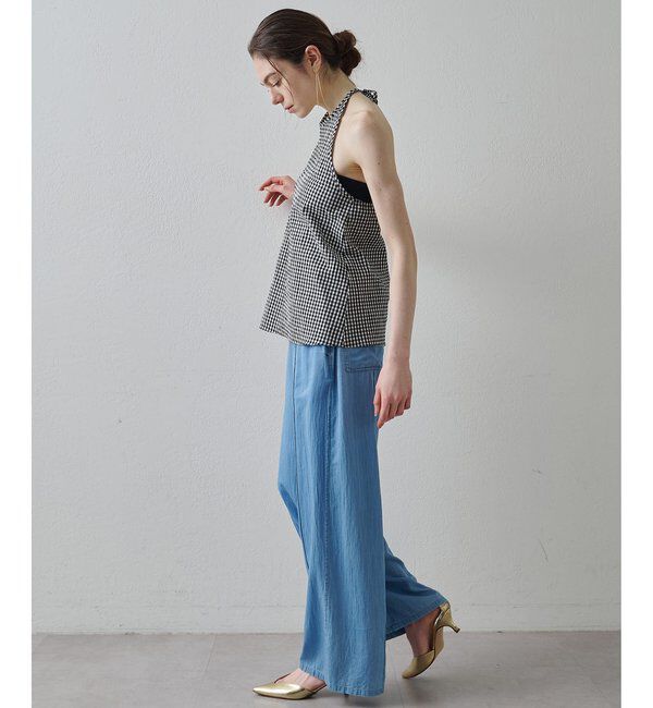 Drawing Numbers「【Drawing Numbers】オーガニックコットンホルターキャミソール」|シャツ・ブラウス|