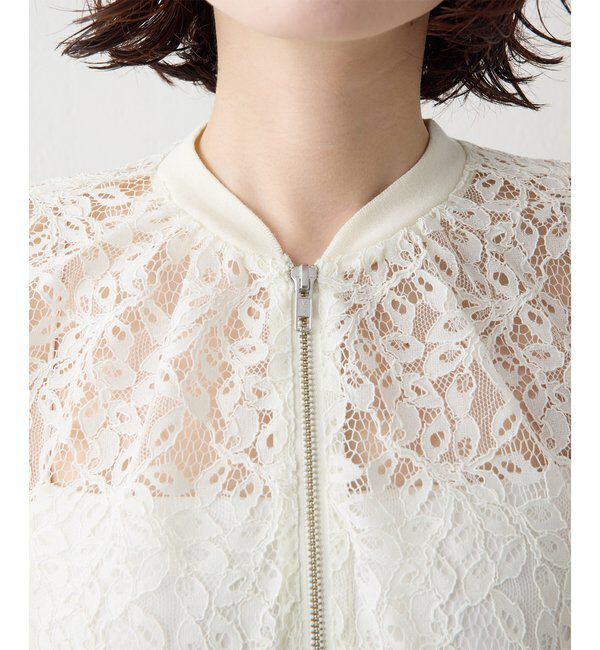  「【Drawing Numbers】レースブルゾン」|シャツ・ブラウス|