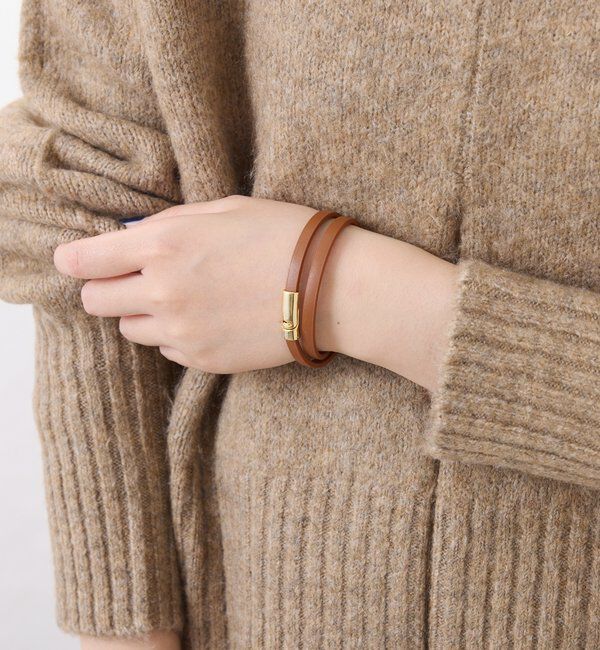  「ダブルラップレザーブレスレット」|ブレスレット・バングル|