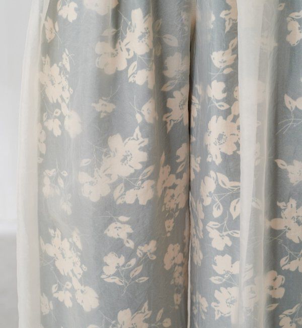  「シアーレイヤードフラワー柄パンツ」|チノ|