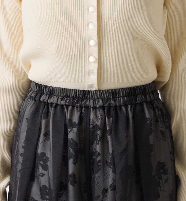  「シアーレイヤードフラワー柄パンツ」|チノ|