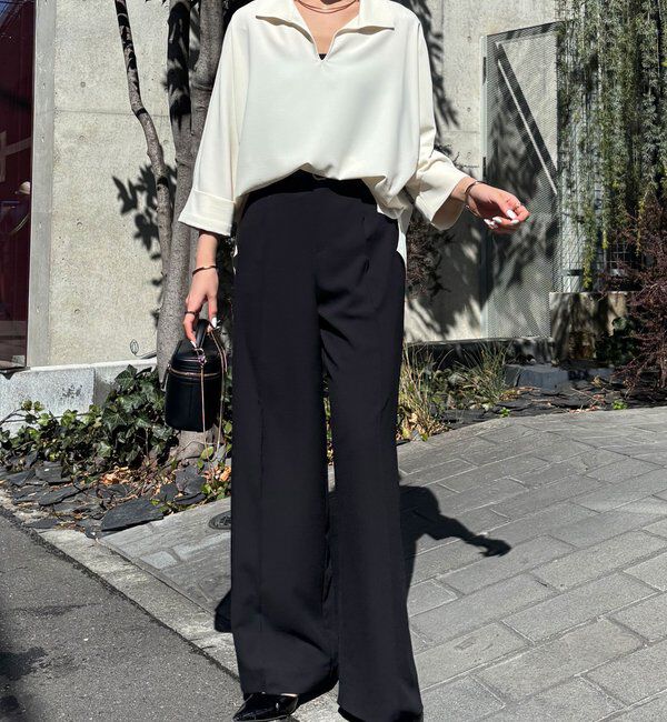  「ジャージスキッパードルマンブラウス」|シャツ・ブラウス|