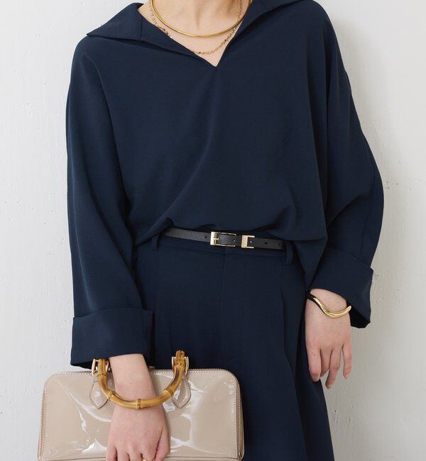  「ジャージスキッパードルマンブラウス」|シャツ・ブラウス|