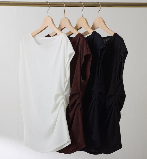  「【上品見えカットソー/シアー】アシメタックフレンチカットソー」|Tシャツ・カットソー|