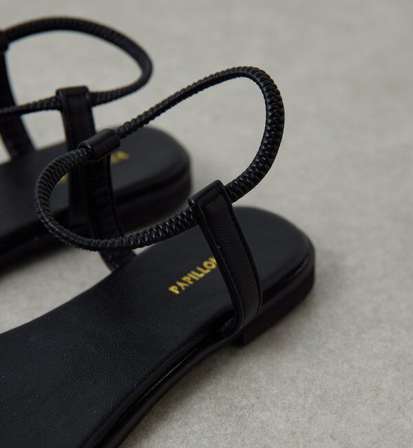  「【PAPILLONNER/パピヨネ】フラットスクエアサンダル」|その他|