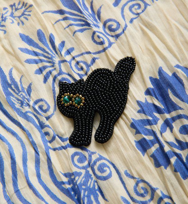  「【QTL CREATIONS別注 】ビーズブローチ付きストール」|ストール|