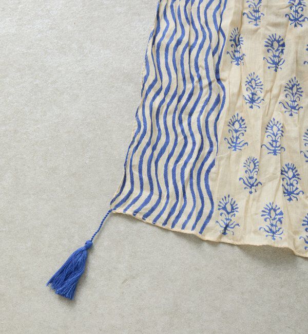  「【QTL CREATIONS別注 】ビーズブローチ付きストール」|ストール|