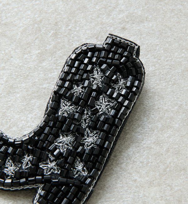  「【QTL CREATIONS別注 】ビーズブローチ付きストール」|ストール|