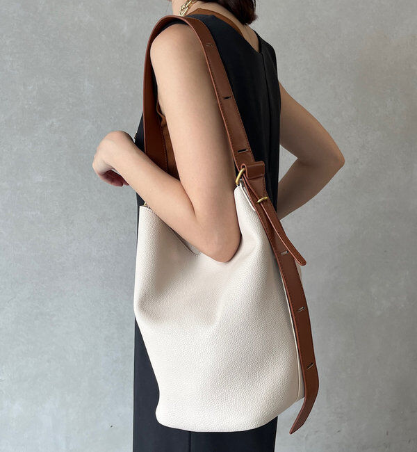  「【新色追加】シボフェイクレザーソフトホーボーバッグ」|トートバッグ|