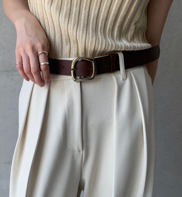  「変形スクエアバックルベルト」|ベルト|