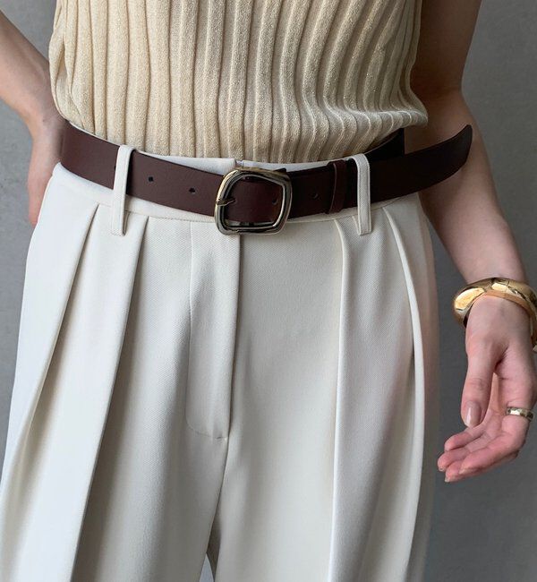  「変形スクエアバックルベルト」|ベルト|