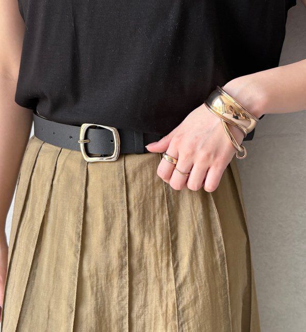  「変形スクエアバックルベルト」|ベルト|