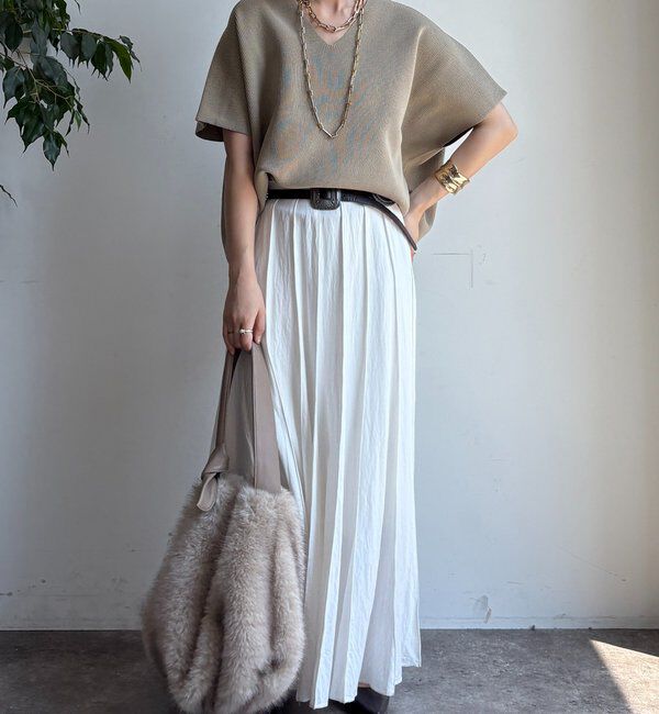  「ストレッチ片畦ベスト」|ニット・セーター|