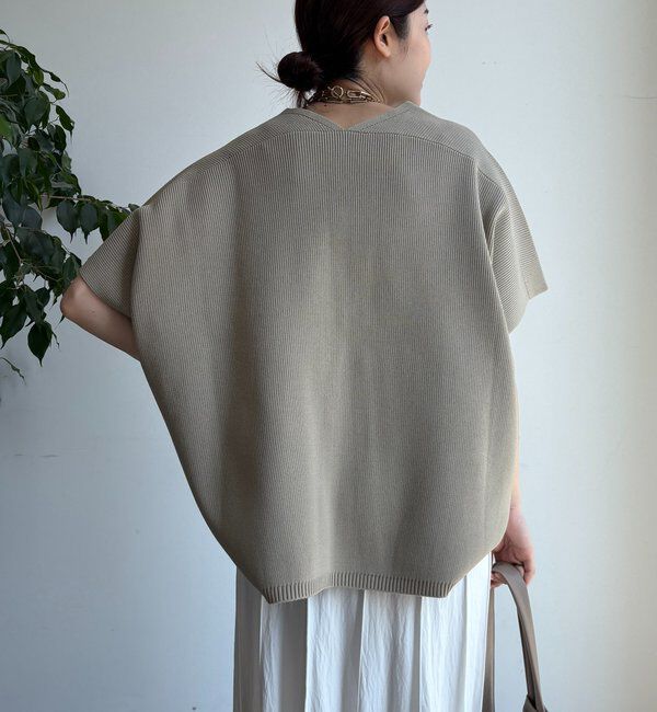  「ストレッチ片畦ベスト」|ニット・セーター|