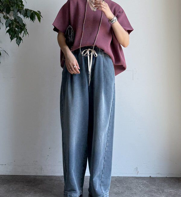  「ストレッチ片畦ベスト」|ニット・セーター|