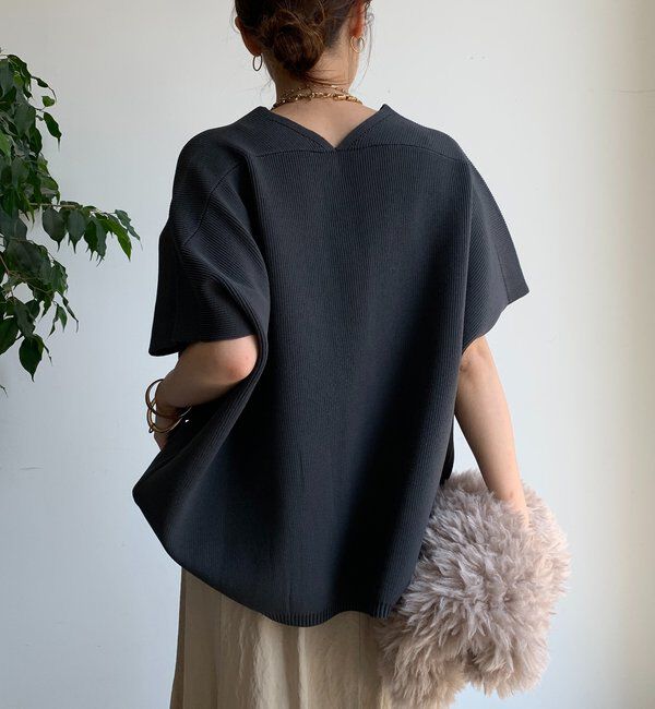  「ストレッチ片畦ベスト」|ニット・セーター|