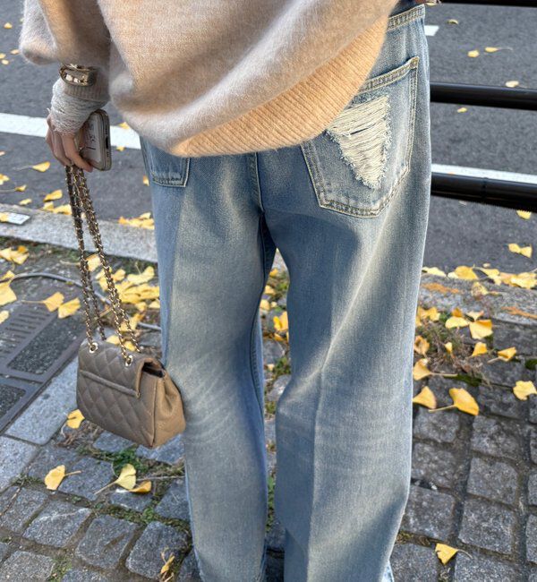  「ルーズフレアデニム」|デニム|