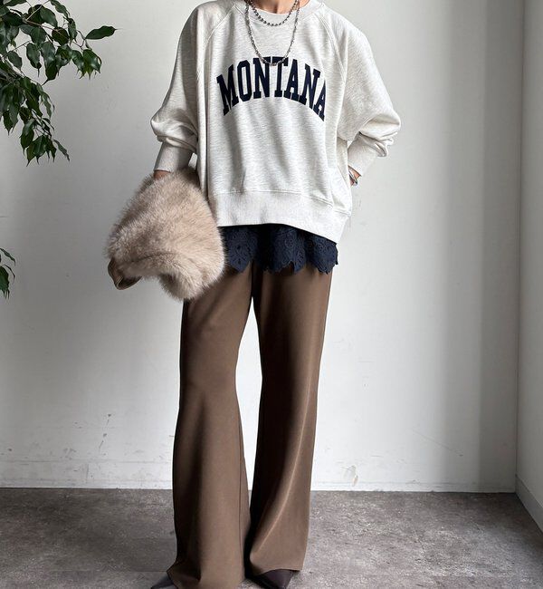  「【WEB限定】ロゴラグランワイドプルオーバー」|Tシャツ・カットソー|