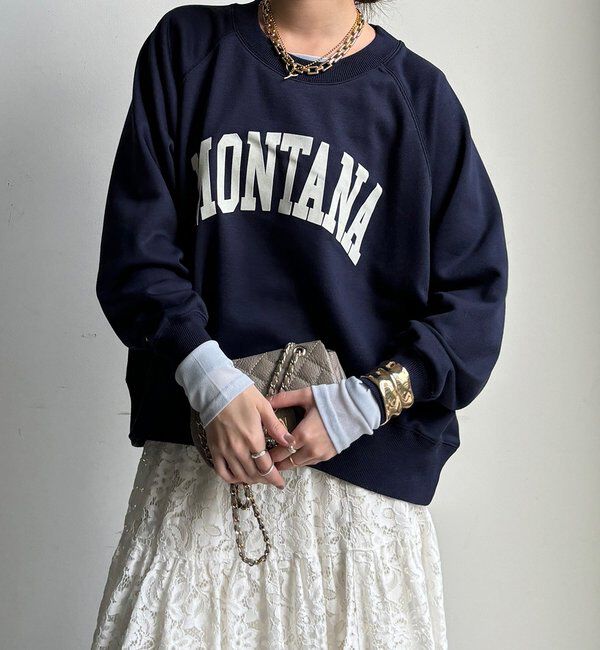  「【WEB限定】ロゴラグランワイドプルオーバー」|Tシャツ・カットソー|